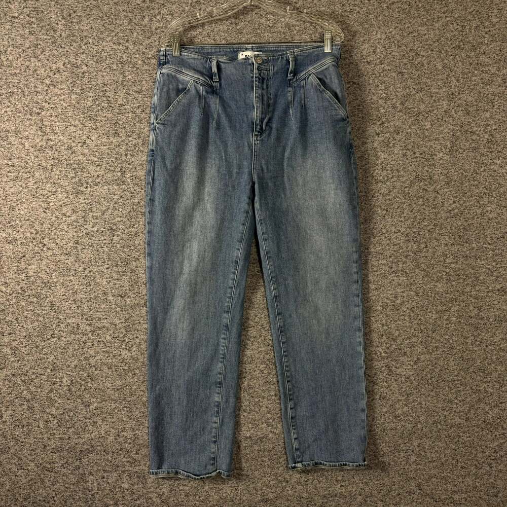 Paige Jeans Women's Size 32 Sarah Straight Ankle Blue Denim Jeans